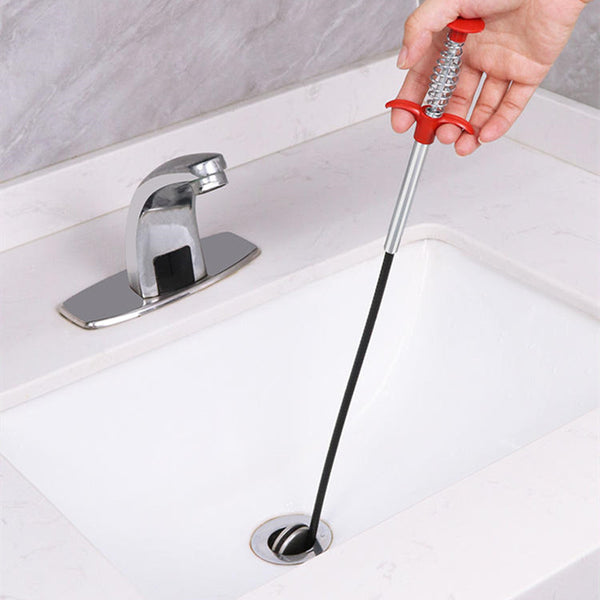 Long Drain Auger, Drain Clog Remover Tool, for A Stopped-up Toilet or –  GizModern