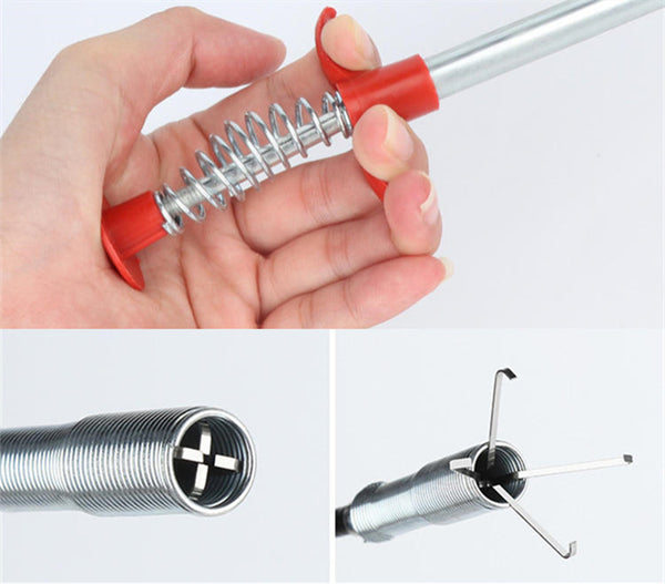 Long Drain Auger, Drain Clog Remover Tool, for A Stopped-up Toilet or –  GizModern
