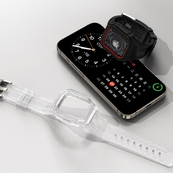 iWatch Integrated Semi-Enclosed Silicone Protective Case