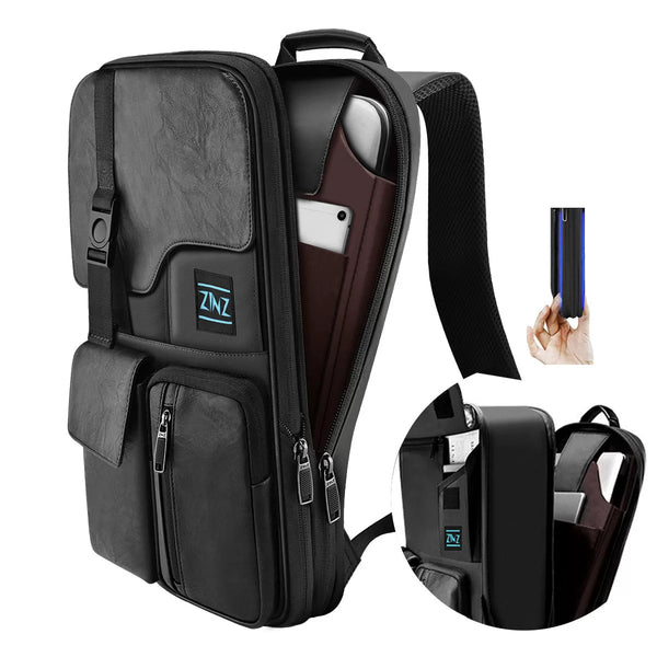 Ultra Slim Expandable 15.6" Laptop Backpack Unisex Travel School Bag GizModern Ultra Slim Expandable 15.6" Laptop Backpack Unisex Travel School Bag GizModern