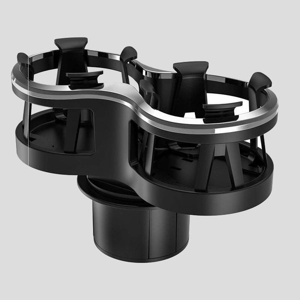 Dual CupStation - 2-in-1 Expandable Cup Holder with 360° Rotating
