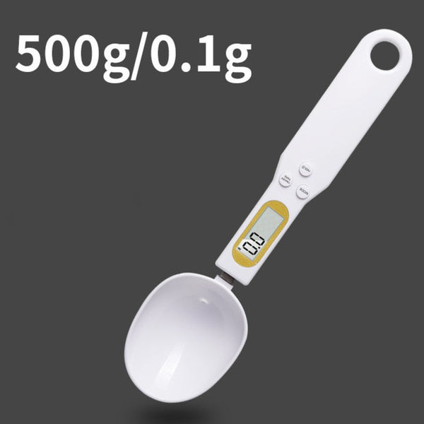 Electronic High Accuracy Measuring Spoon Scale with LCD Screen Detachable  USB Rechargeable Digital Spoon Scale for Weighing Food