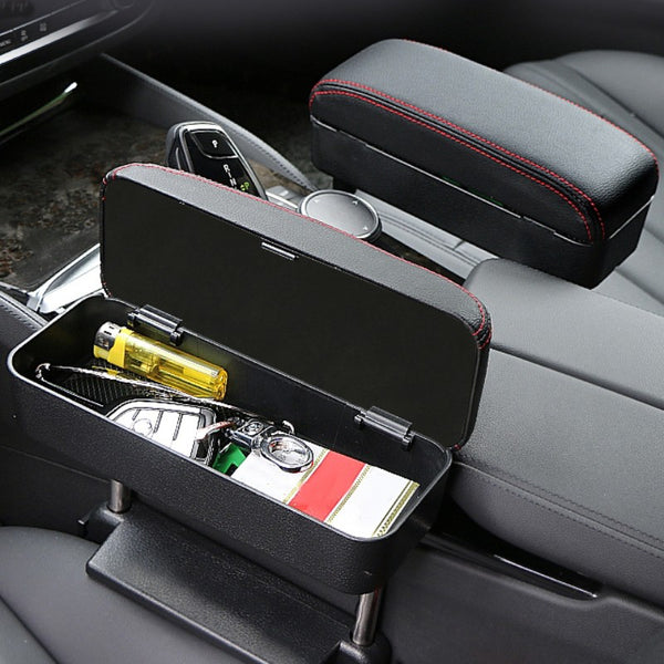 3-in-1 Universal Adjustable Car Armrest Storage Box, with Arm
