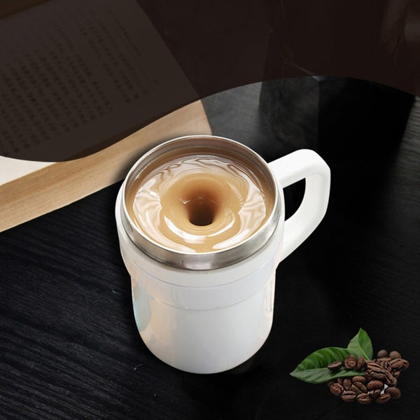 Self-Stirring Coffee Mug - Milky Spoon