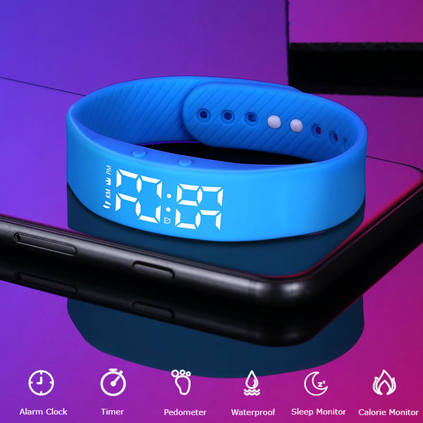 6-in-1 Multi-function Waterproof LED Smart Sports Watch With Vibrating GizModern 6-in-1 Multi-function Waterproof LED Smart Sports Watch With Vibrating GizModern