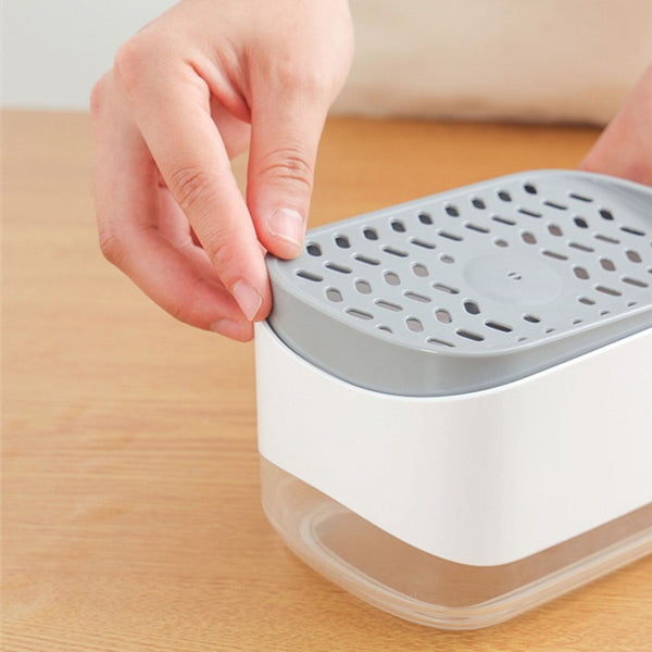 2-in-1 Soap Pump Dispenser with Sponge Holder, for Your Kitchen Sink o –  GizModern