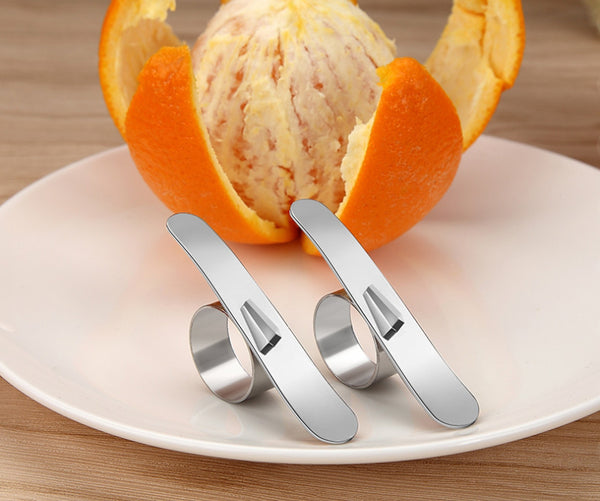 Stainless Steel Orange Peeler With Sharp Blade For Oranges, Lemons, Ma –  GizModern
