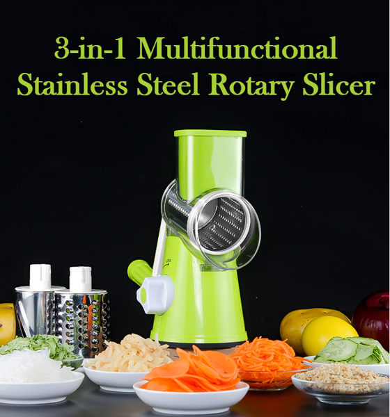 3 In 1 Set Manual Vegetable Slicer Roller Multifunction Veget