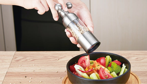 1PC Stainless Steel Spice Salt and Pepper Grinder Kitchen Portable