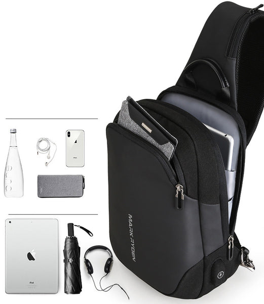 Most Secure Anti-theft Sling Backpack With 3-Digit Lock, Large Capacit –  GizModern