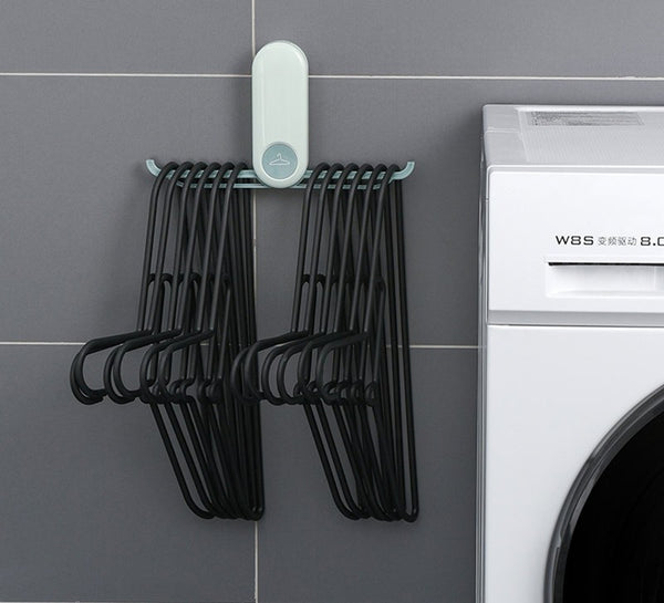 Foldable Hanger Storage without Punching, with Simple Design