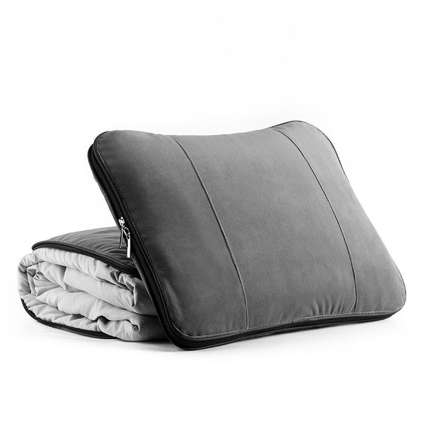 2-in-1 Lumbar Support Pillow with Blanket, for Car, Office