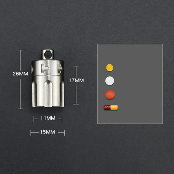 Titanium EDC Portable Mini Pill Box – GizModern