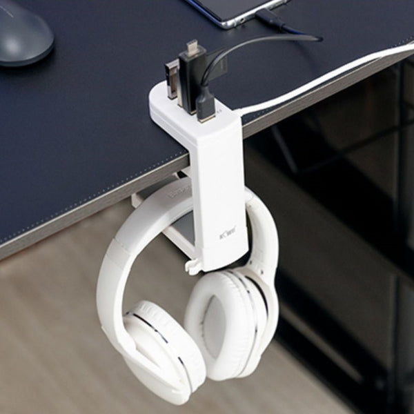 Rotatable Under-Desk Headphone Hanger – GizModern