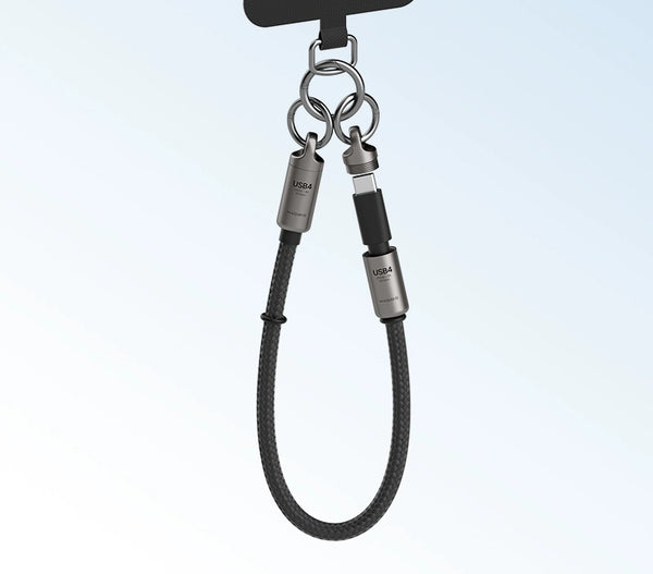 240W USB4 Keychain Cable: 80Gbps Type-C Power Boost