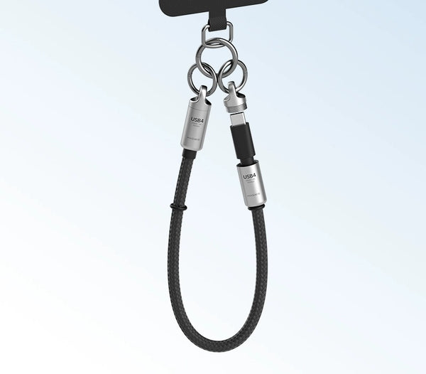 240W USB4 Keychain Cable: 80Gbps Type-C Power Boost