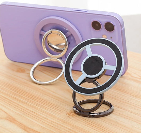 360-Degree Rotating Magnetic Phone Ring Holder