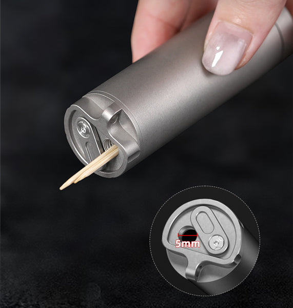 Titanium Alloy Outdoor Portable Toothpick Holder and Mini Pill Case