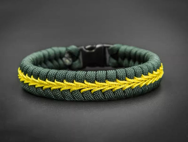 Paracord Woven Survival Bracelet: Outdoor Basketball Cool