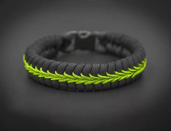 Paracord Woven Survival Bracelet: Outdoor Basketball Cool