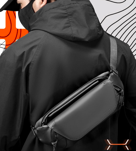 Trendy Men's Crossbody Chest Bag - Sporty Waist Pack