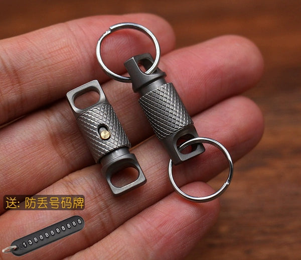 Titanium EDC Keychain - Swivel Lock Mini Ring