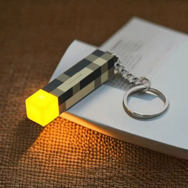 Torch Keychain - Light-Up Game Charm for Epic Backpack Flair