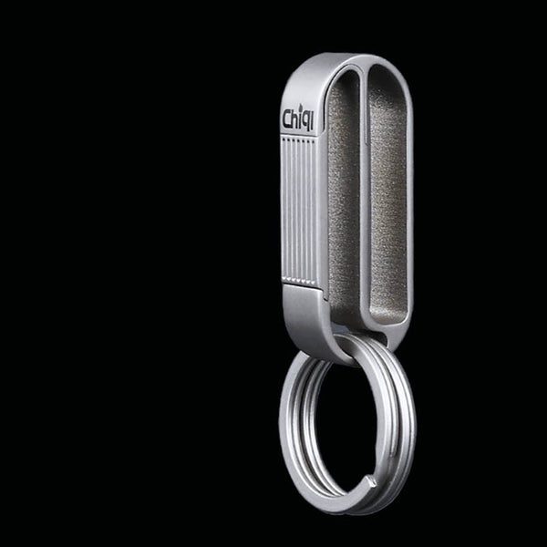Titanium Alloy Men's Belt Buckle Keychain - Durable, Stylish, Non-Fading Lock