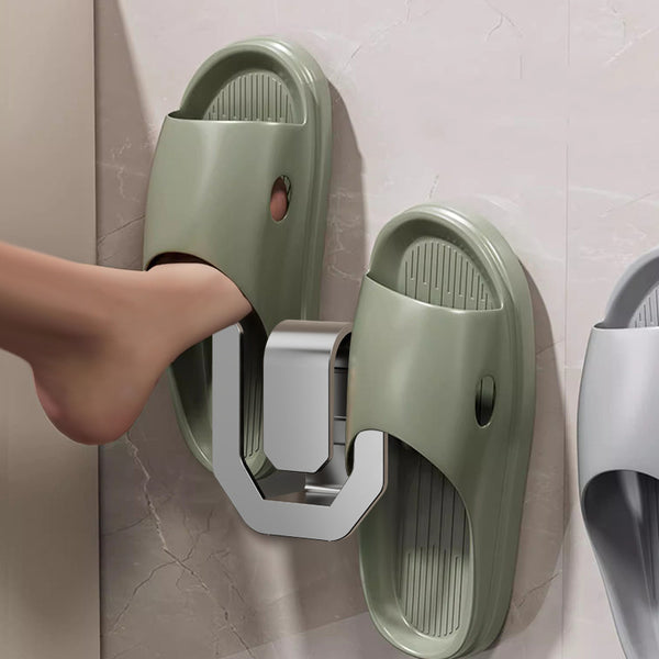 Punch-Free Bathroom Drainage Slipper Rack