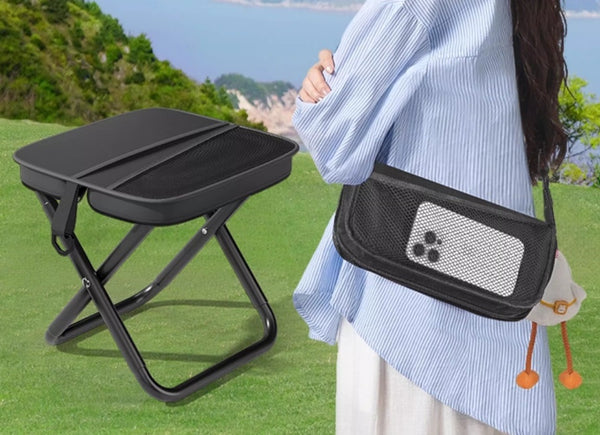 Pocket Throne Folding Stool – Queue-Killing, Fishing-Saving, Train-Riding Magic Seat
