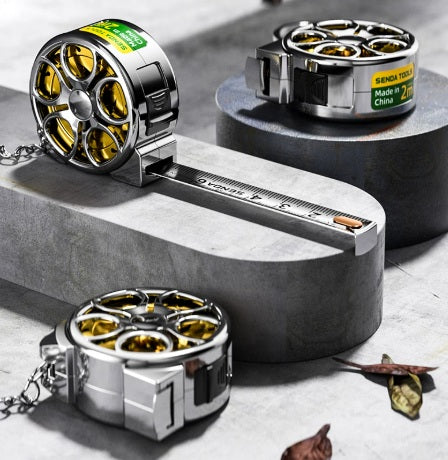 Mini Pocket Keychain Tape Measure - Fun 2M Soft Steel Ruler