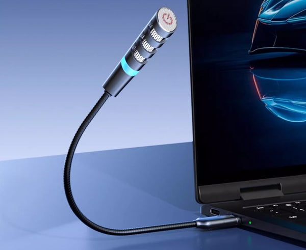 Plug & Play USB Mic: Noise-Cancel Gaming Live Magic