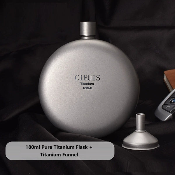 Pure Titanium Mini Flask: Sleek Whiskey & Liquor Carrier