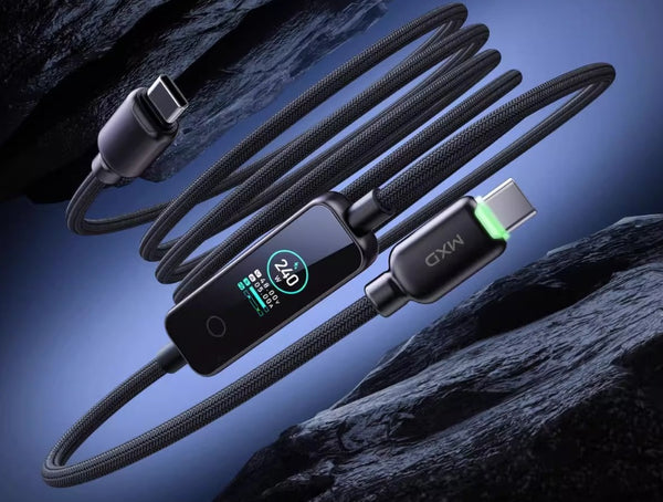 PD3.1 240W Flash-Charge Smart LED Cable: Dual Type-C Supercharge Beast