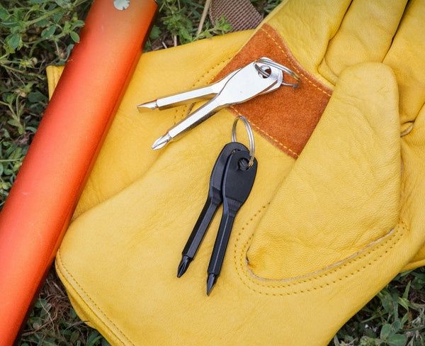 Mini Steel Keychain Screwdriver - Handy Outdoor Tool