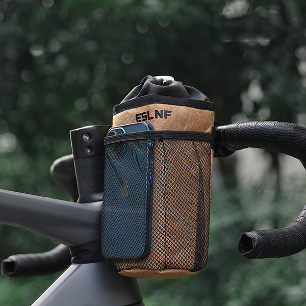 Road and Mountain Bike Front Frame Bag with Water Bottle Holder