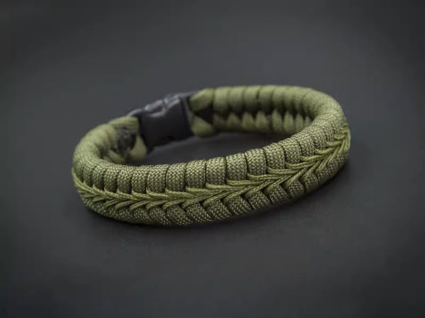Paracord Woven Survival Bracelet: Outdoor Basketball Cool