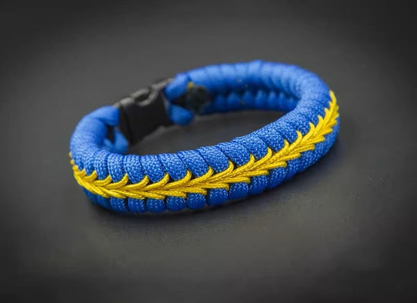 Paracord Woven Survival Bracelet: Outdoor Basketball Cool