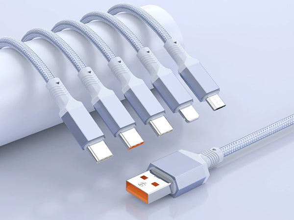 100W Fast-Charge 5-in-1 Data Cable- Power Up