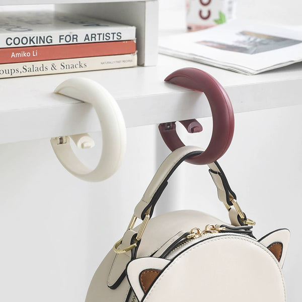 No-Drill Desk Hook - Portable Student Backpack Hanger