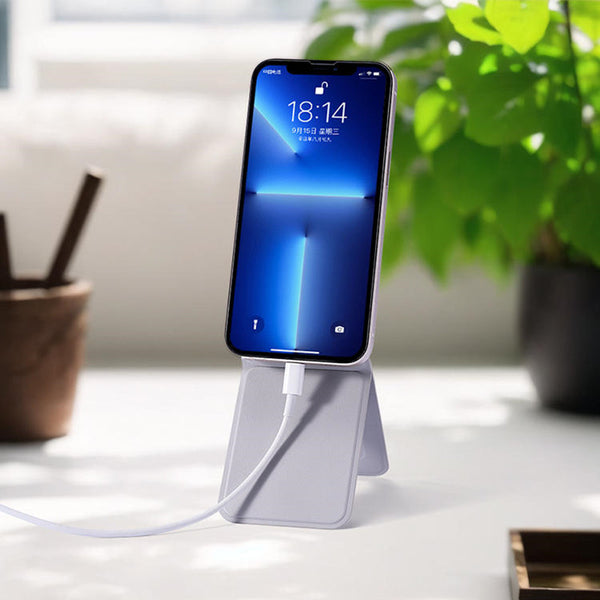 Magnetic Adsorption Folding Invisible Triangle Bracket Pocket Phone Stand