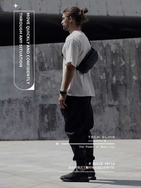 Trendy Men's Crossbody Chest Bag - Sporty Waist Pack