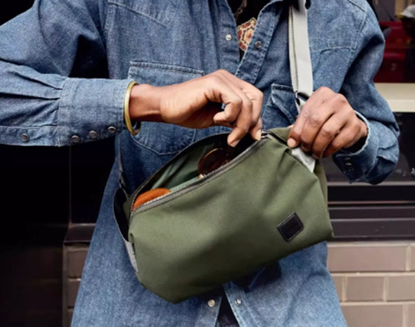Vintage Waterproof Sling Bag - Large Capacity Crossbody Chest Pack for Adventure & Daily Carry
