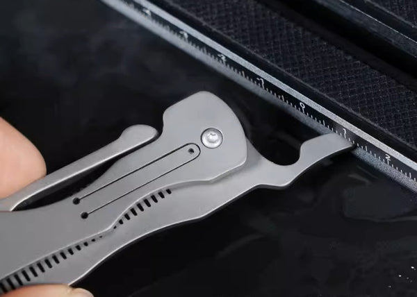 Pure Titanium Folding Comb - Anti-Static Travel Massage Comb