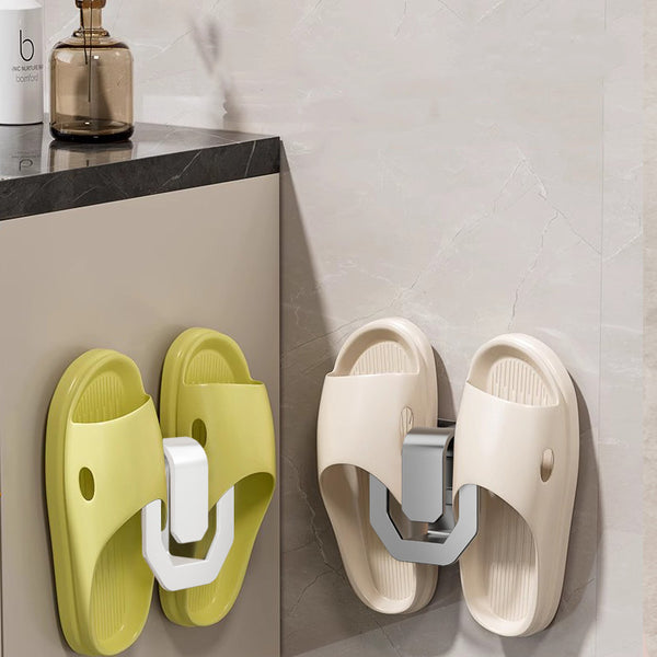 Punch-Free Bathroom Drainage Slipper Rack