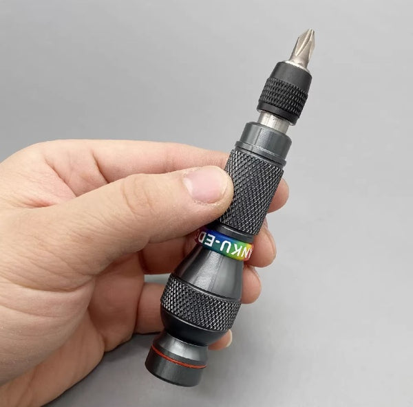 6.35mm Aluminum Handle with 1/4" Bit & Rotating Bearing