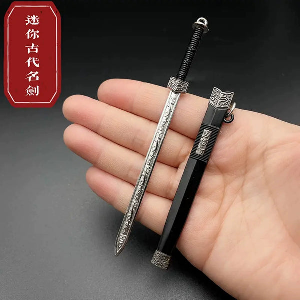 Mini Ancient Chinese Sword Model - Yue King & Qin Dynasty Charm