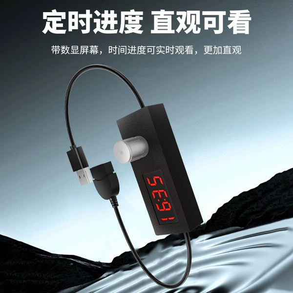 Mini USB 24H Auto-Off Timer: Fun Countdown Switch for Smart Control