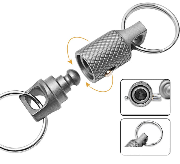 Titanium EDC Keychain - Swivel Lock Mini Ring