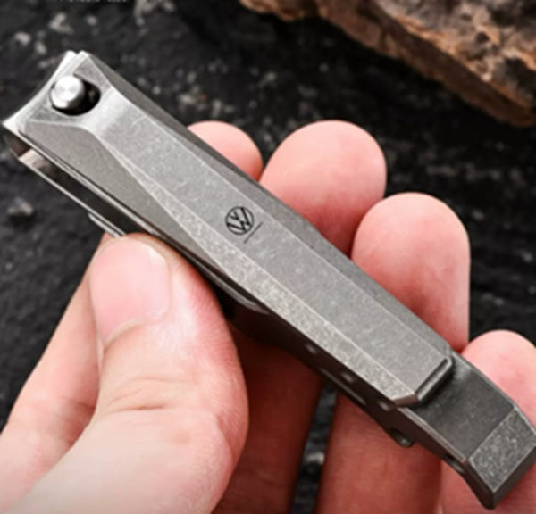 Pocket Titan: Ultralight Titanium EDC Nail Clipper & Multi-Tool Bottle Opener for Daily Upgrades!